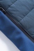 Купить Куртка женская гибридная стёганая с капюшоном с графеновой подкладкой синего цвета 9622_1S, фото 18