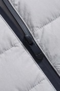 Купить Куртка женская гибридная стёганая с капюшоном с графеновой подкладкой серого цвета 9622_1Sr, фото 16