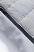 Купить Куртка женская гибридная стёганая с капюшоном с графеновой подкладкой серого цвета 9622_1Sr, фото 17