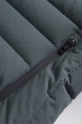 Купить Куртка мужская стёганая с капюшоном с графеновой подкладкой цвета хаки 9623_1Kh, фото 13