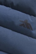 Купить Куртка мужская стёганая с капюшоном с графеновой подкладкой синего цвета 9623_1S, фото 19
