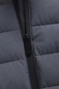 Купить Куртка мужская стёганая с капюшоном с графеновой подкладкой темно-серого цвета 9623_1TC, фото 14