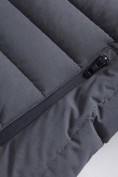 Купить Куртка мужская стёганая с капюшоном с графеновой подкладкой темно-серого цвета 9623_1TC, фото 12