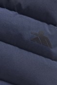 Купить Куртка мужская стёганая с капюшоном с графеновой подкладкой темно-синего цвета 9623_1TS, фото 16