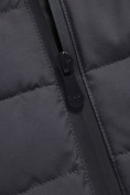 Купить Куртка женская стёганая с капюшоном с графеновой подкладкой черного цвета 9624_1Ch, фото 13