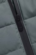 Купить Куртка женская стёганая с капюшоном с графеновой подкладкой цвета хаки 9624_1Kh, фото 13