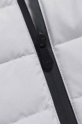 Купить Куртка женская стёганая с капюшоном с графеновой подкладкой светло-бежевого цвета 9624_1SB, фото 12
