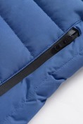 Купить Куртка женская стёганая с капюшоном с графеновой подкладкой синего цвета 9624_1S, фото 12