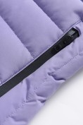 Купить Куртка женская стёганая с капюшоном с графеновой подкладкой сиреневого цвета 9624_1Sn, фото 15
