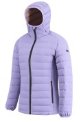Купить Куртка женская стёганая с капюшоном с графеновой подкладкой сиреневого цвета 9624_1Sn, фото 6