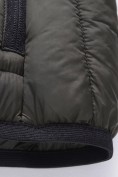 Купить Стёганая куртка для мальчика с капюшоном и утеплителем Тинсулейт цвета хаки 9625_3Kh, фото 8