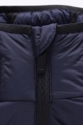 Купить Стёганая куртка для мальчика с капюшоном и утеплителем Тинсулейт темно-синего цвета 9625_3TS, фото 11
