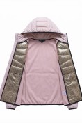 Купить Куртка женская гибридная стёганая с капюшоном с графеновой подкладкой розового цвета 9626_1R, фото 11