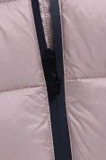 Купить Куртка женская гибридная стёганая с капюшоном с графеновой подкладкой розового цвета 9626_1R, фото 12