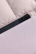 Купить Куртка женская гибридная стёганая с капюшоном с графеновой подкладкой розового цвета 9626_1R, фото 16