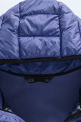 Купить Куртка женская гибридная стёганая с капюшоном с графеновой подкладкой синего цвета 9626_1S, фото 13