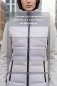 Купить Куртка женская гибридная стёганая с капюшоном с графеновой подкладкой серого цвета 9626_1Sr, фото 4