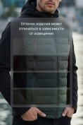 Купить Куртка мужская гибридная стёганая с капюшоном с графеновой подкладкой цвета хаки 9627_1Kh, фото 4