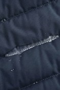 Купить Куртка мужская гибридная стёганая с капюшоном с графеновой подкладкой синего цвета 9627_1S, фото 12