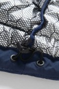 Купить Куртка мужская гибридная стёганая с капюшоном с графеновой подкладкой синего цвета 9627_1S, фото 13
