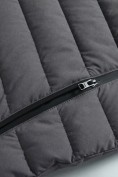 Купить Куртка мужская гибридная стёганая с капюшоном с графеновой подкладкой серого цвета 9627_1Sr, фото 15