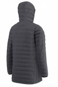 Купить Куртка мужская удлинённая стёганая с капюшоном и графеновой подкладкой черного цвета 9629_1Ch, фото 9