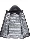 Купить Куртка мужская удлинённая стёганая с капюшоном и графеновой подкладкой черного цвета 9629_1Ch, фото 10