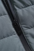 Купить Куртка мужская удлинённая стёганая с капюшоном и графеновой подкладкой цвета хаки 9629_1Kh, фото 13