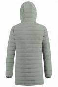 Купить Куртка мужская удлинённая стёганая с капюшоном и графеновой подкладкой зеленого цвета 9629_1Z, фото 8
