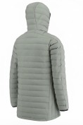 Купить Куртка мужская удлинённая стёганая с капюшоном и графеновой подкладкой зеленого цвета 9629_1Z, фото 10