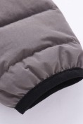 Купить Удлинённая стёганая куртка для мальчика с теплоотражающей подкладкой бежевого цвета 9629_3B, фото 12