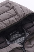 Купить Удлинённая стёганая куртка для мальчика с теплоотражающей подкладкой бежевого цвета 9629_3B, фото 9
