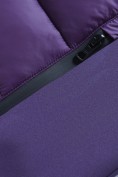 Купить Куртка женская гибридная стёганая с капюшоном с графеновой подкладкой фиолетового цвета 9630_1F, фото 18