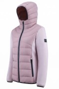 Купить Куртка женская гибридная стёганая с капюшоном с графеновой подкладкой розового цвета 9630_1R, фото 6