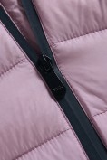 Купить Куртка женская гибридная стёганая с капюшоном с графеновой подкладкой розового цвета 9630_1R, фото 12