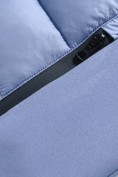 Купить Куртка женская гибридная стёганая с капюшоном с графеновой подкладкой синего цвета 9630_1S, фото 13