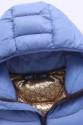 Купить Гибридная куртка для девочки с графеновой подкладкой голубого цвета 9630_2Gl, фото 10