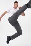 Купить Мужские утепленные брюки из софтшелла с флисом и регулируемым ремнем темно-серого цвета 9633_1TC, фото 7
