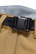 Купить Женские брюки из софтшелла с флисом и регулировкой талии горчичного цвета 9634_1G, фото 8