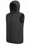 Купить Мужской лёгкий стёганый жилет Valianly с капюшоном черного цвета 9635_1Ch, фото 5
