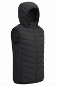 Купить Мужской лёгкий стёганый жилет Valianly с капюшоном черного цвета 9635_1Ch, фото 6