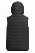 Купить Мужской лёгкий стёганый жилет Valianly с капюшоном черного цвета 9635_1Ch, фото 7