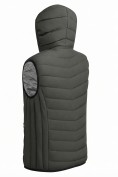 Купить Мужской лёгкий стёганый жилет Valianly с капюшоном цвета хаки 9635_1Kh, фото 8