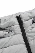 Купить Мужской лёгкий стёганый жилет Valianly с капюшоном серого цвета 9635_1Sr, фото 17