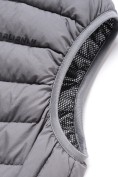 Купить Мужской лёгкий стёганый жилет Valianly с капюшоном темно-серого цвета 9635_1TC, фото 12