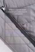Купить Мужской лёгкий стёганый жилет Valianly с капюшоном темно-серого цвета 9635_1TC, фото 11