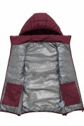 Купить Женский лёгкий стёганый жилет Valianly с капюшоном бордового цвета 9636_2Bo, фото 10