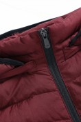 Купить Женский лёгкий стёганый жилет Valianly с капюшоном бордового цвета 9636_2Bo, фото 12