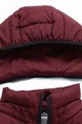 Купить Женский лёгкий стёганый жилет Valianly с капюшоном бордового цвета 9636_2Bo, фото 13