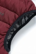Купить Женский лёгкий стёганый жилет Valianly с капюшоном бордового цвета 9636_2Bo, фото 15